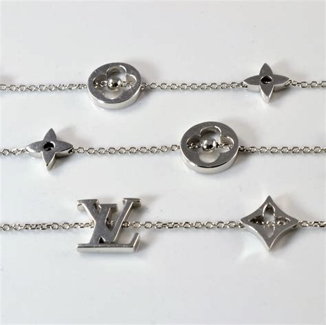 louis vuitton charm necklace|Louis Vuitton monogram necklace.